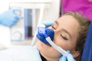 Woman undergoing sedation dentistry Queen Creek AZ